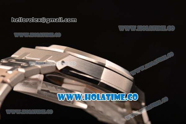 Audemars Piguet Royal Oak 41 MM Clone AP Calibre 3120 Automatic Steel Case/Bracelet with White Dial and Stick Markers - 1:1 Original (JF) - Click Image to Close